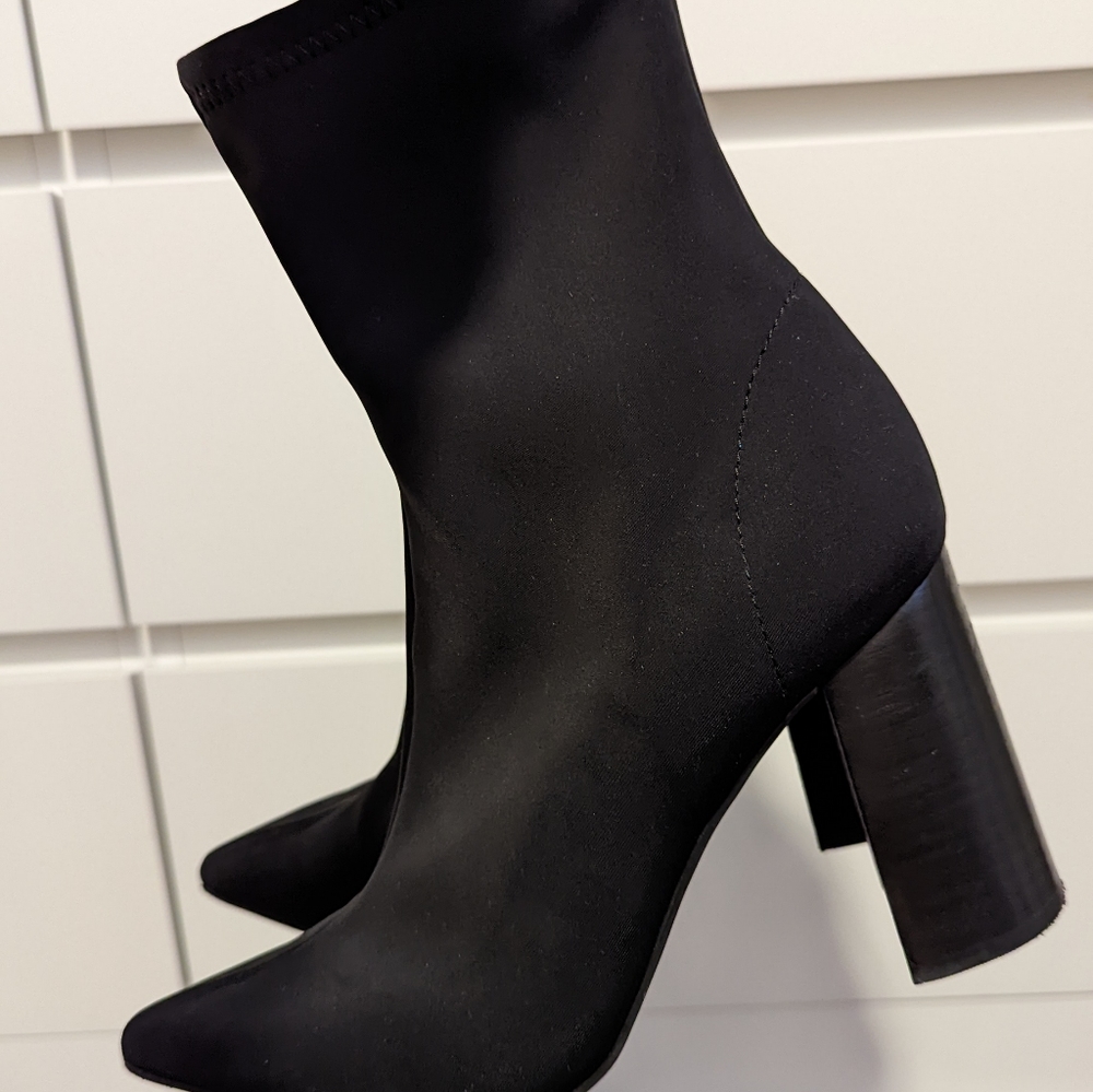 Jeffrey Campbell SIREN Boots Black Neoprene